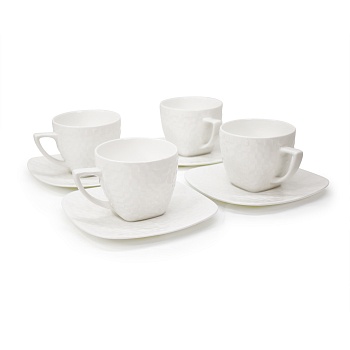 Набор кофейных пар «Quadro coffee» на 4 персоны