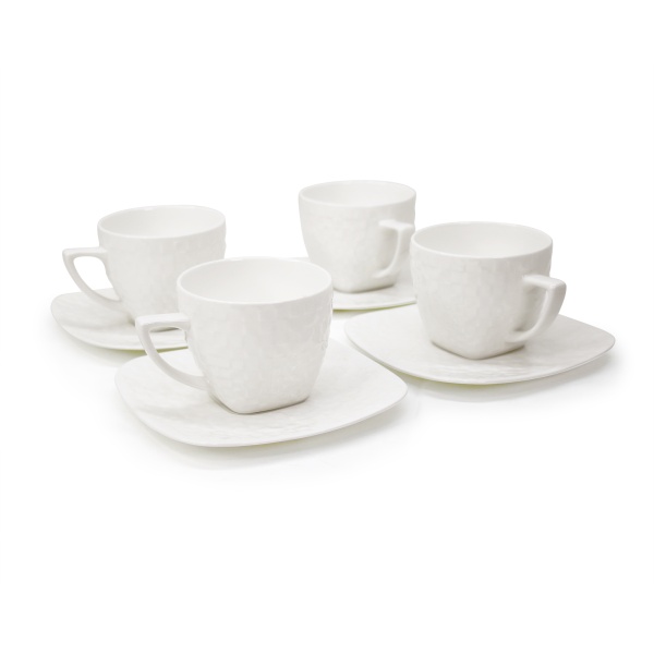 Набор кофейных пар «Quadro coffee» на 4 персоны