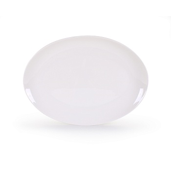 Овальное блюдо белое
