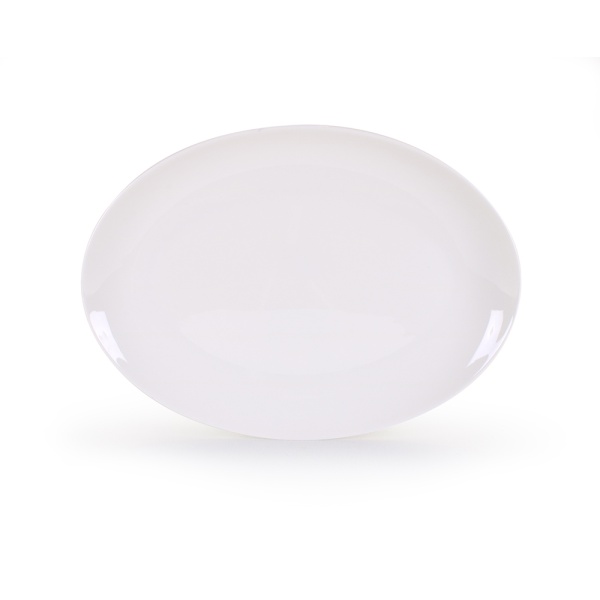 Овальное блюдо белое