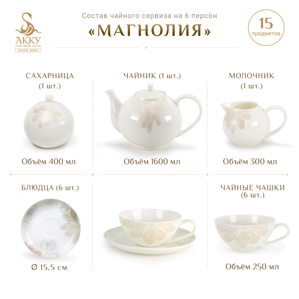 Магнолия чайный сервиз