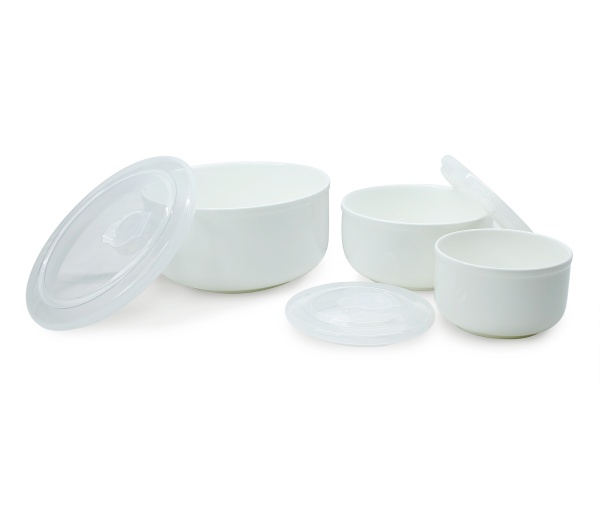 Набор салатников с крышкой